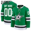 Barn Ishockey Dallas Stars tröja med eget tryck Fanatics Premium 2024-25 Grön Hemma